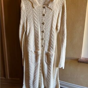 Halogen Cream Knit Cardigan Brand New with Rhinestone buttons!
